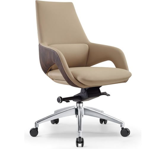 Кресло компьютерное руководителя Стул Груп TopChairs Reign, бежевый A666 2006-11