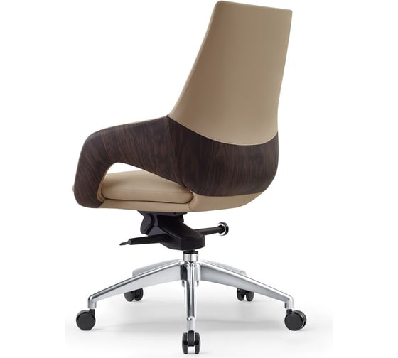 Кресло компьютерное руководителя Стул Груп TopChairs Reign, бежевый A666 2006-11