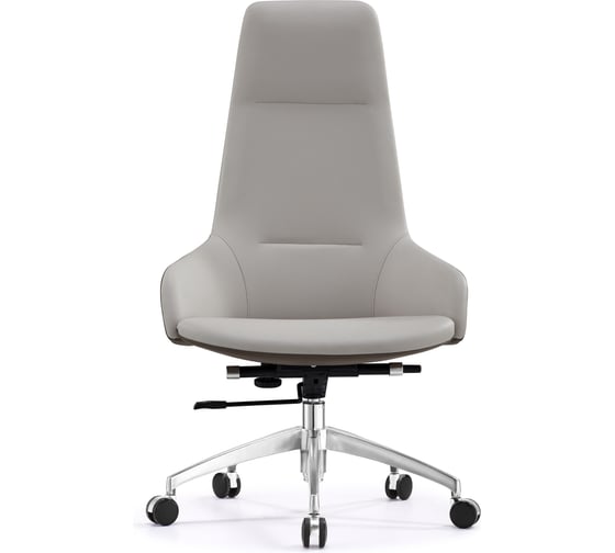 Кресло компьютерное руководителя Стул Груп TopChairs Soulo, бежевый, коричневый A308 8371-6/1