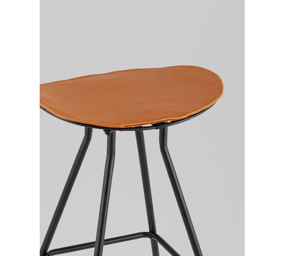 Стул барный Стул Груп Jerry, черный, с коричневой подушкой TMS-30-P brown/bl