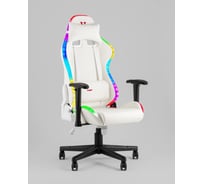 Кресло игровое компьютерное Стул Груп TopChairs GMM-080, белый, на черной базе GMM-080WB white-bl.arm