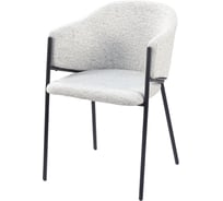 Стул для кухни обеденный Стул Груп Carmel, бело-серый DC-3091 WZ6002-11 black legs