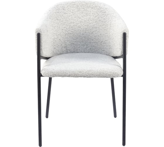 Стул для кухни обеденный Стул Груп Carmel, бело-серый DC-3091 WZ6002-11 black legs