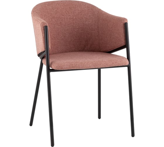 Стул для кухни обеденный Стул Груп Carmel, пыльно-розовый DC-3091 2087-5 black legs