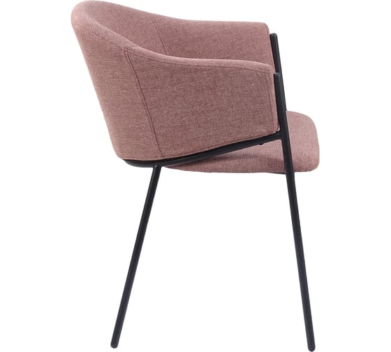 Стул для кухни обеденный Стул Груп Carmel, пыльно-розовый DC-3091 2087-5 black legs