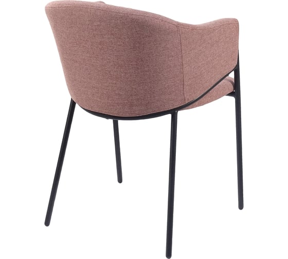 Стул для кухни обеденный Стул Груп Carmel, пыльно-розовый DC-3091 2087-5 black legs