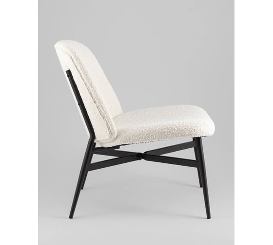 Стул-Кресло лаунж Стул Груп Ease букле, белый DM5052 BMG2635-1 White