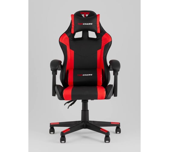 Кресло компьютерное игровое Стул Груп TopChairs Commander, черно-красный GF-8082 black+red
