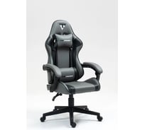 Кресло компьютерное игровое Стул Груп TopChairs Commander, серо-черный GF-8082 grey+black