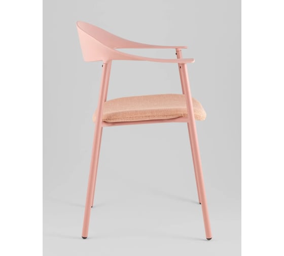Стул для кухни обеденный Стул Груп Eila, с подушкой, пластик розовый PC018-C pink