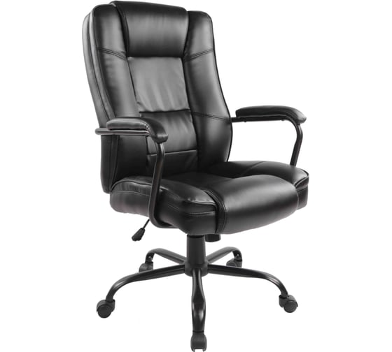 Кресло BN_Dp_EChair-584 TR Комус Мебель рецикл.кожа черный, металл черный 1044980