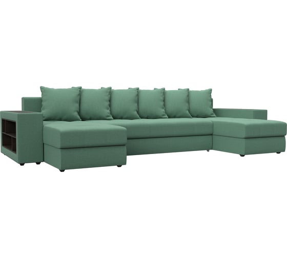 Диван Лига диванов П-образный Дубай полки слева 123247L 1