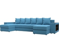 Диван Лига диванов П-образный Дубай полки справа 123248