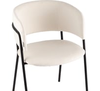 Стул для кухни Стул Груп обеденный Нэлли New, буклированный велюр белый AV 486-L10-9005