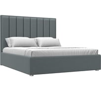 Интерьерная кровать Лига диванов Афродита 160 рогожка Амур серый 123054