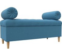 Банкетка Лига диванов Глория рогожка Амур голубой 125844