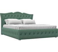 Интерьерная кровать Лига диванов Герда 160 рогожка Амур зеленый 123592