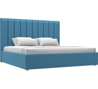 Интерьерная кровать Лига диванов Афродита 200 рогожка Амур голубой 123589