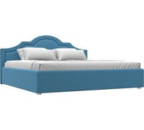 Интерьерная кровать Лига диванов Афина 200 рогожка Амур голубой 123583