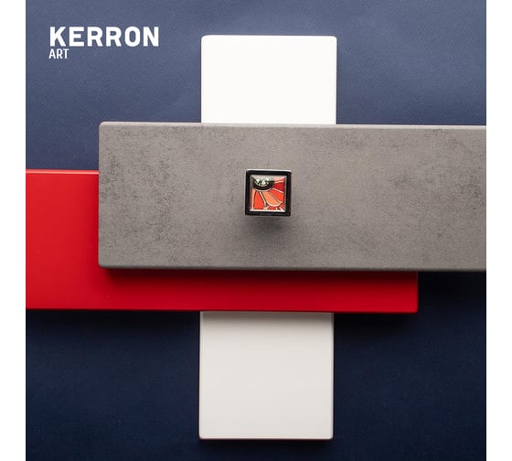 Ручка-кнопка KERRON PASSION полимер, хром KA1-000PS11P-CR