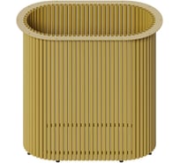 Овальное металлическое подстолье GENGLASS золотое TRUBIS Oval GGTP-03-1-O