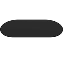 Столешница GENGLASS ЛДСП, 25 мм, чёрная, овальная GGTW-02-18090