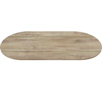 Столешница GENGLASS ЛДСП, 25 мм, орех, овальная GGTW-01-18090