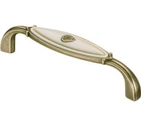 Ручка-скоба KERRON с фарфором, 96 мм, атласная бронза SF19-18-96 MAB