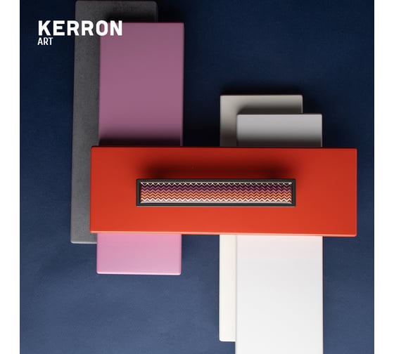 Ручка-скоба KERRON BREEZE 128 мм, полимер, черный лакированный никель KA1-128BR31P-NF