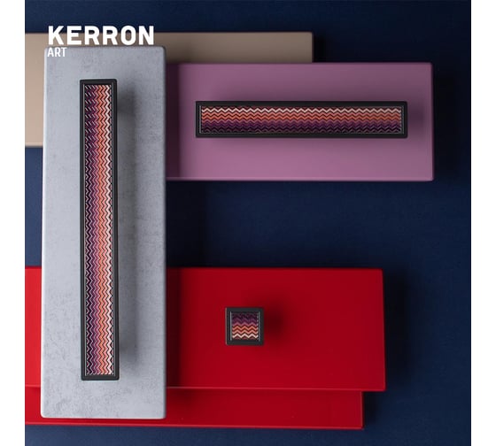 Ручка-скоба KERRON BREEZE 192 мм, черный лакированный никель KA1-192BR31-NF
