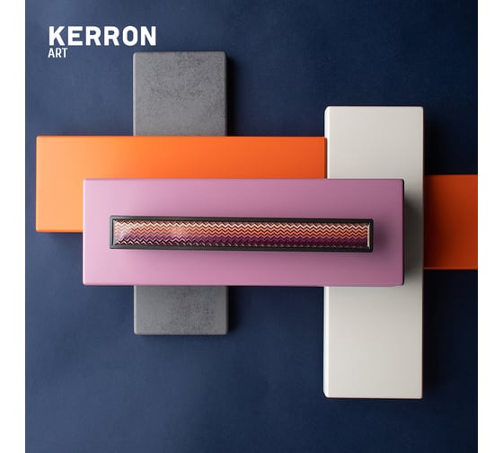 Ручка-скоба KERRON BREEZE 192 мм, полимер, черный лакированный никель KA1-192BR31P-NF
