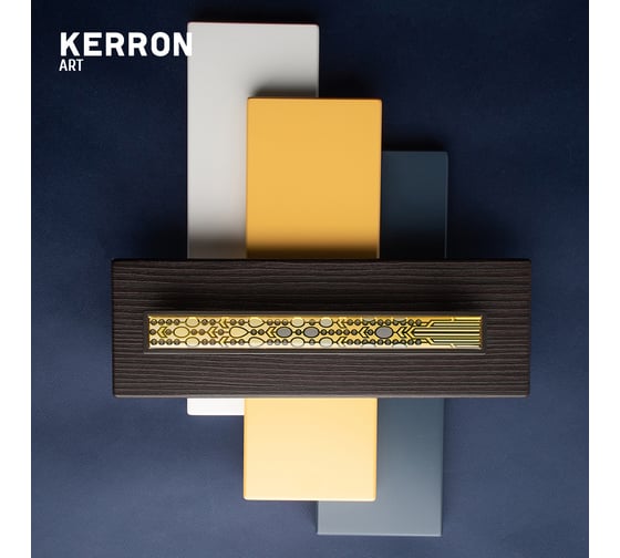 Ручка-скоба KERRON JEWEL 192 мм, полимер, черный лакированный никель KA1-192JW42P-NF