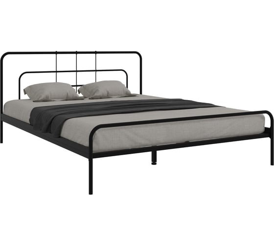 Двуспальная кровать Woodville Ирэн 160х200 см, черная 613390