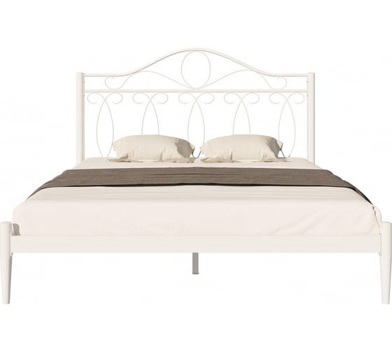 Двуспальная кровать Woodville Кери 160х200 см, белая 613388