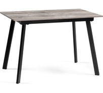 Деревянный стол Woodville Агни 110(140)х68х76 см, сосна пасадена/черный матовый 612870