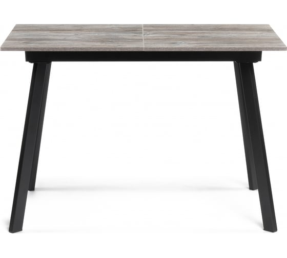 Деревянный стол Woodville Агни 110(140)х68х76 см, сосна пасадена/черный матовый 612870