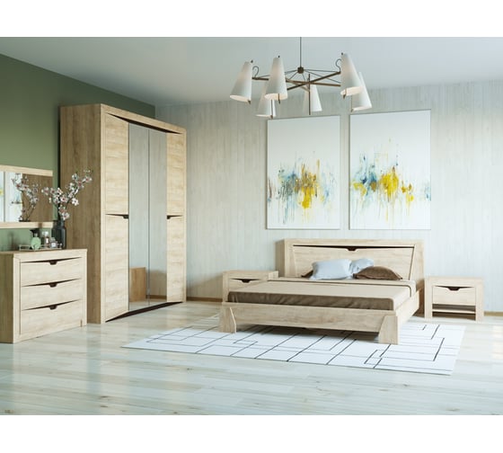 Комод Woodville Магантия дуб баррик 536383