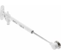 Газлифт мебельный GTV 120n, с амортизатором, цвет белый ( упаковка 10 шт) PD-GAM120-N10