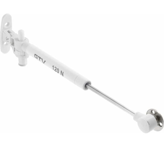 Газлифт мебельный GTV 120n, с амортизатором, цвет белый pd-gam120-n10