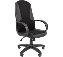 Кресло для руководителя Easy Chair 682 TС черное, ткань/искусственная кожа, пластик 1318292