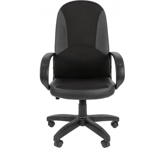 Кресло для руководителя Easy Chair 682 TС черное, ткань/искусственная кожа, пластик 1318292