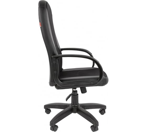 Кресло для руководителя Easy Chair 682 TС черное, ткань/искусственная кожа, пластик 1318292