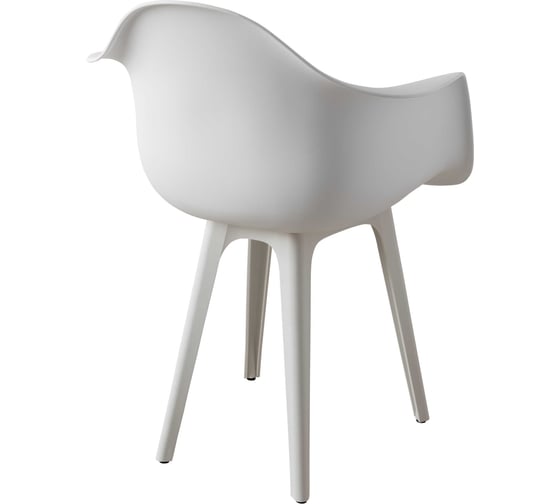 Стул-кресло из пластика DERSTUHL Plast White Eames, белый DSL045.101