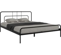 Полутораспальная кровать Woodville Ирэн 140х200 см, черная 613389