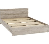 Полутораспальная кровать Woodville Адайн КР-140 140х200 см, дуб крафт серый/дуб крафт серый 608595