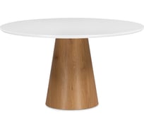 Стол Woodville Huge 120х75 см, white/brown 15826