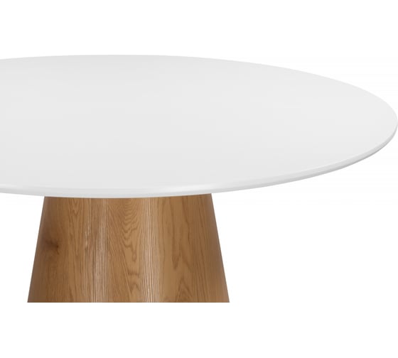 Стол Woodville Huge 120х75 см, white/brown 15826