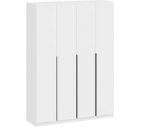 Шкаф Woodville Даиго четырехстворчатый, белый текстурный 593701