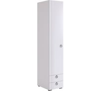 Шкаф Woodville Ева 101.01 белое дерево/белый матовый 589707