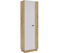 Шкаф Woodville Моди двухдверный, дуб крафт золотой/белое дерево 570027